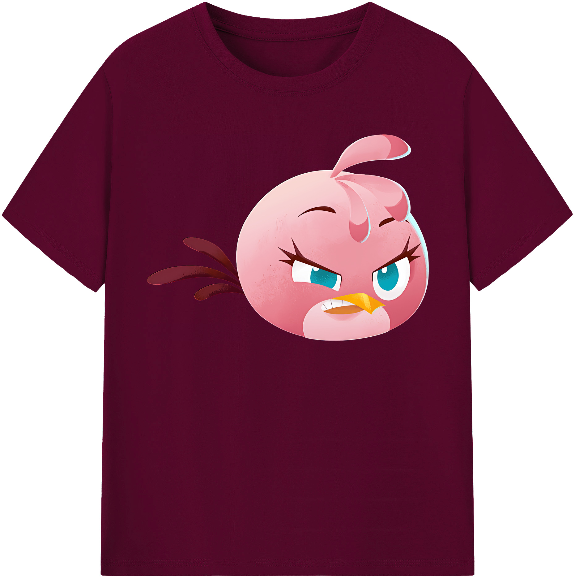 （画像用） Angry Birds アングリーバード レディースカジュアルプリントTシャツ（綿100％）